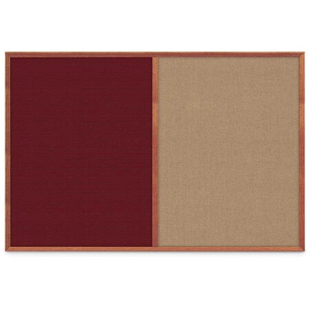 United Visual Products Slim Style Indoor Enclosed Corkboard, 30 UV503SC-GOLD-SURF